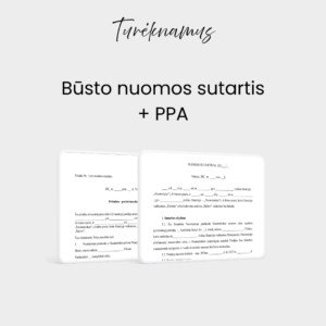 Būsto nuomos sutartis + PPA